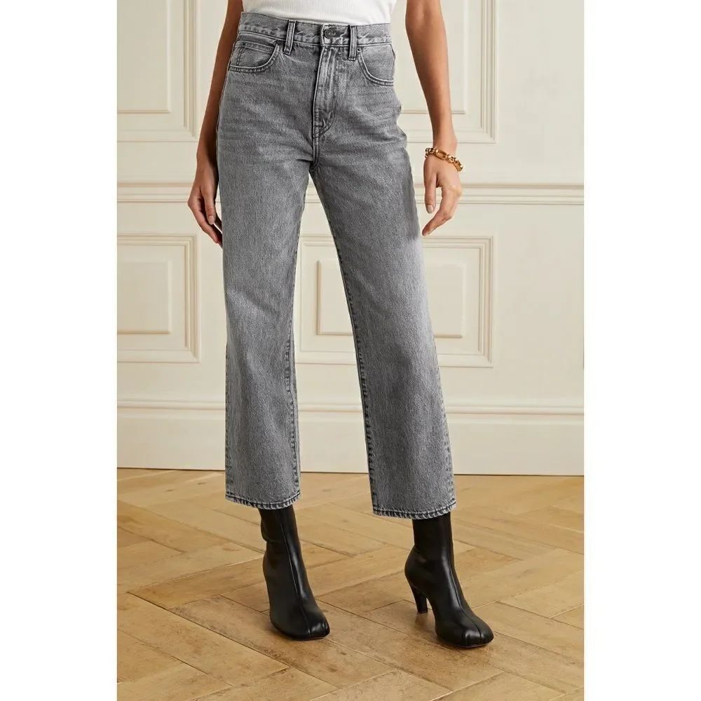 slvrlake london crop jeans in midnight size 28”